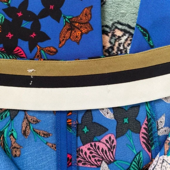 Diane Von Furstenberg silk blend printed high waisted pants - Picture 6 of 12